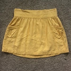 Yellow XS Old Navy Skirt with Pockets